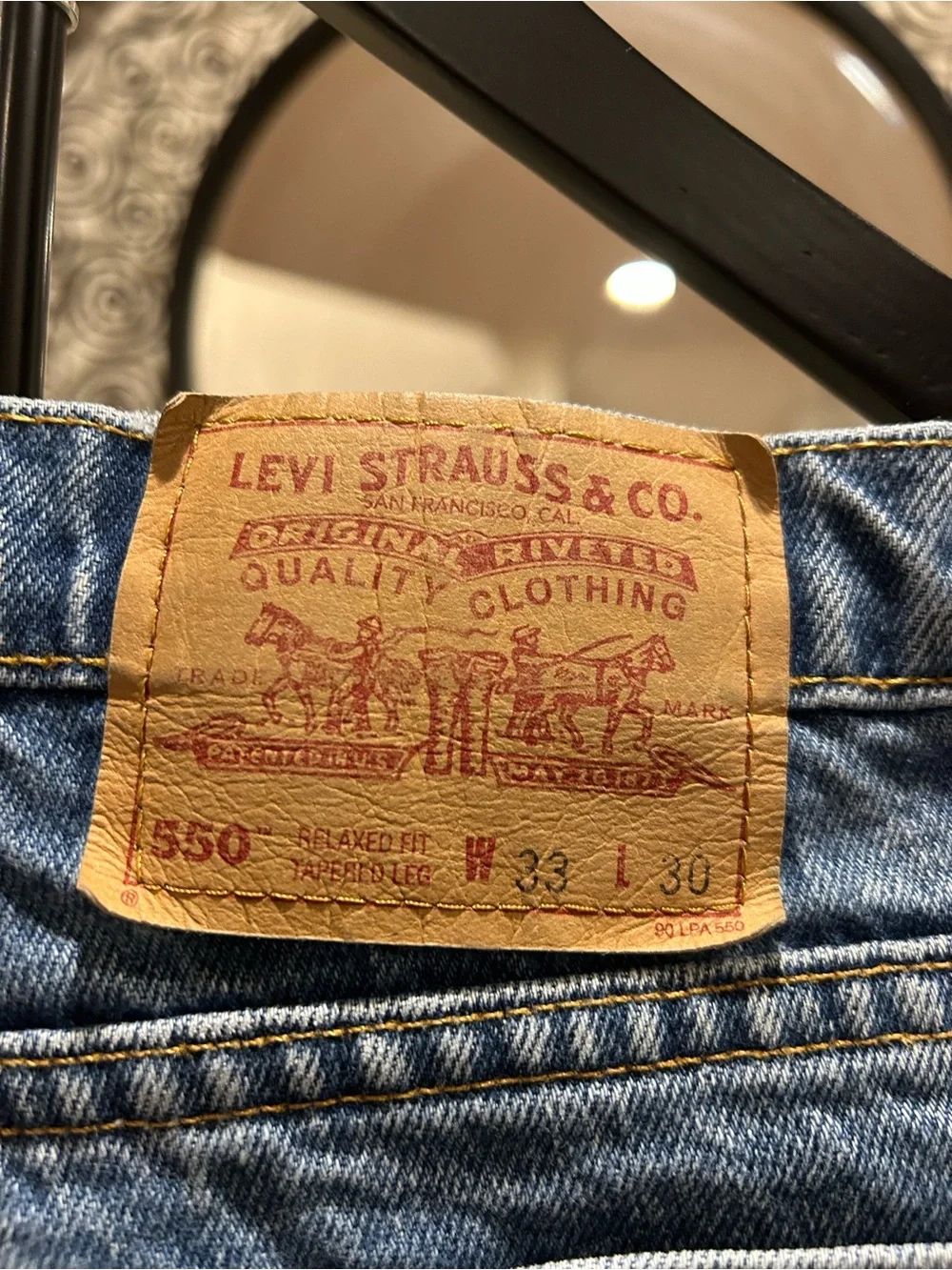Levi's Men's Straight Leg Blue Denim Jeans